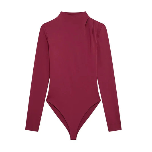 Body manches longues col roulé 3 PLIS