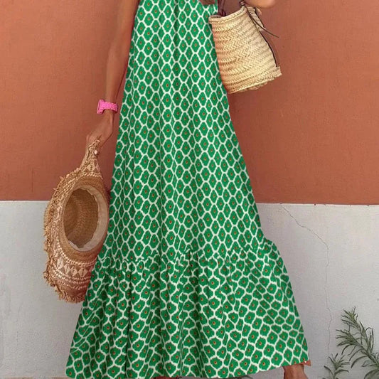 Robe trapèze motif géométrique MANUELA