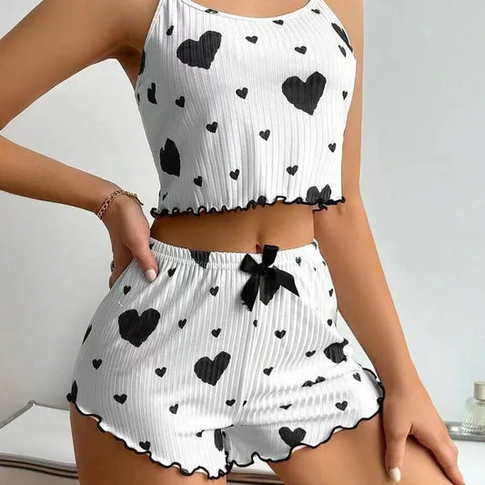 Pyjama short COEUR